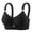 Black, variant on No Underwire Bras for Women Stay-in-Place Cup Comfortable Soft Support Brassiere Full Coverage Bras Green 42