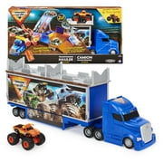 Monster Jam, Transforming Hauler Playset and Storage with Exclusive El Toro Loco Monster Truck, 1:64 Scale, Kids Toys for Boys and Girls Ages 4-6+