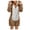 Khaki, variant on jsaierl Women's Winter Warm Sherpa Romper Fuzzy Fleece Onesie Pajama One Piece Zipper Hooded Jumpsuit Sleepwear Playsuit Christmas Pajamas