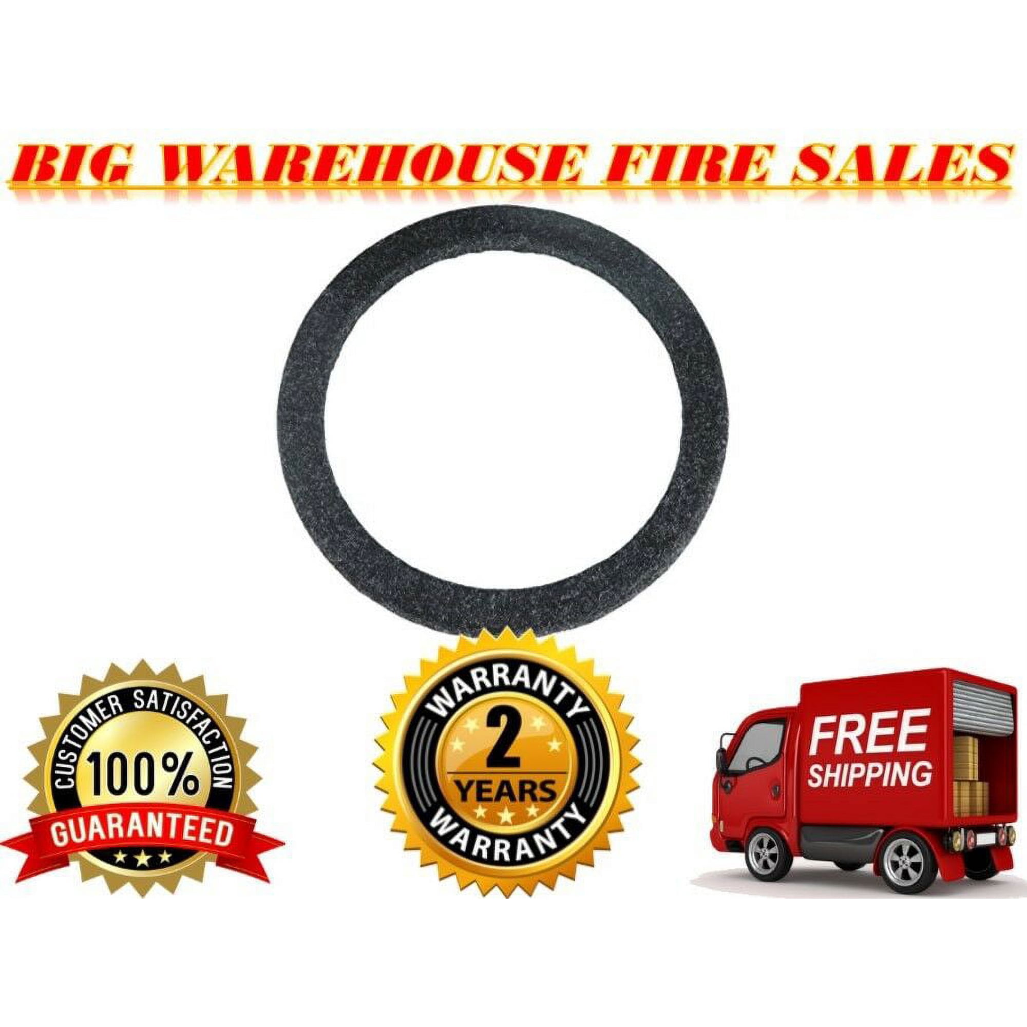 15" Gray Carpeted MDF Car Stereo Speaker Woofer Subwoofer Sub Ring Spacer