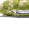 thumbnail image 4 of Goat Pet Bed, Cattle Characters Sleeping and Running on Ornamental Background, Chew Resistant Pad for Dogs and Cats Cushion with Removable Cover, 24" x 39", Yellow Green Lime Green, by Ambesonne, 4 of 4