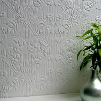 Brewster Charles Paintable Supaglypta Wallpaper