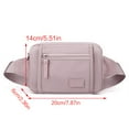 thumbnail image 3 of FENOHREFE Over The Shoulder Bag Large Capacity Crossbody Bag Fashion Sling Bag Chest Bag Belt Bag Trendy Sports Bag for Women, 3 of 8