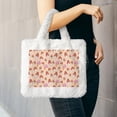thumbnail image 6 of Yiaed 70s Mushroom Print Fluffy Shoulder Bag Plush Bags Women Ladies Tote Bag Fluffy White Furry Purse Handbag for Autumn and Winter, 6 of 7