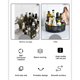 thumbnail image 5 of Yuarrent Botella de especias, giratorio, recipientes para condimentos, bandeja para dormitorio, baño, cesta, nevera, armario, organizador Cocina y Comedor Blanco Grande Yuarrent HA011493-01, 5 of 6