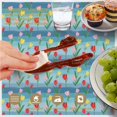 thumbnail image 6 of Pioneer Flower Floral Print Pattern Round Tablecloth 60 X 60 Inch, Wrinkle Resistant Wipeable Table Cloth for Kitchen Dining Picnic Patio Party, 6 of 6