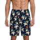 thumbnail image 1 of Balery Cartoon Sharks Pantalones cortos de pijama de punto de algodón para hombre con cinturilla y bolsillos-3X-Large, 1 of 6