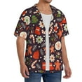 thumbnail image 4 of Disketp Men's Hawaiian Winter Holiday Christmas Print Shirts Button Down Holiday Beach Shirts-Small, 4 of 7