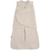 HALO SleepSack SuperSoft Swaddle, Cozy Bamboo Viscose, 3-Way Adjustable Swaddle, 2 Way Zipper, 2 TOG (Oat, Small)