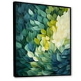 thumbnail image 2 of Designart "Collage Of Green Leaves By The River" Leaves Floater Framed Wall Art Prints, 2 of 5