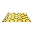 thumbnail image 2 of Ahgly Company Machine Washable Indoor Square Trellis Yellow Contemporary Area Rugs, 3' Square, 2 of 4
