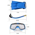 thumbnail image 3 of Kids Snorkel Set Unisex Professional Snorkel Mask with Dry Snorkel Swim Fin, 3 of 5