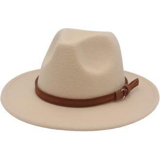 Light Pink Fedora Panama Upturn Wide Brim Cotton Blend Felt  display picture 3