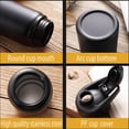 thumbnail image 5 of Bicycle Water Bottle, Vacuum Stainless Steel Cycling Water Bottle, Modern Double Walled Simple Thermo Mug, Insulated Bike Water Bottle With Straw Lid & Flex Cap, Bpa-Free, 5 of 7