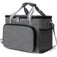 thumbnail image 1 of 15L Lunch Cooler Bag, Soft Insulated Cooler Bag for Women Men Children, Lunch Bag for Office, School, Picnic, Gray, 1 of 5