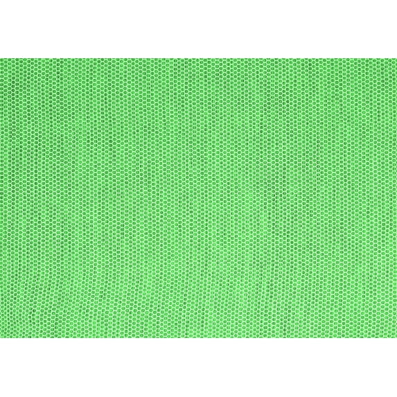 Ahgly Company Indoor Rectangle Abstract Green Contemporary Area Rugs, 2' x 4'