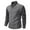 Dark Gray, variant on Men's Lapel Shirts Sweater Trendy Striped Long Sleeve Knit Pullover Tops Plus Size Casual Thicken Blouse