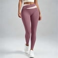thumbnail image 4 of Lmueinov Plus Size Yoga Pants for Women Color Block High Waisted Workout Out Leggings Soft Stretchy Pants for Gym Daily S-3XL, 4 of 6