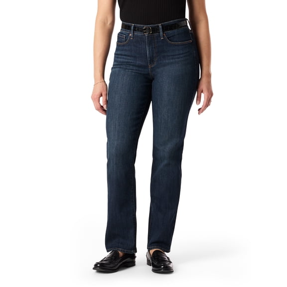 Levi Strauss Signature Women's Mid Rise Straight Jeans