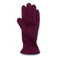 thumbnail image 2 of Time and Tru Women's Quilted Cuff Winter Gloves, OSFM, Wine, 2 of 3