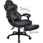 Elecwish Adjustable & Ergonomic Swivel Gaming Chair, Black