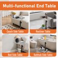 thumbnail image 5 of ManyFun C Table End Table Adjustable Height, 360°Swivel TV Tray Table for Small Spaces, Couch Tables That Slide Under, C Shaped Side Tables with Wheels for Living Room and Bedroom, Bed, 5 of 9