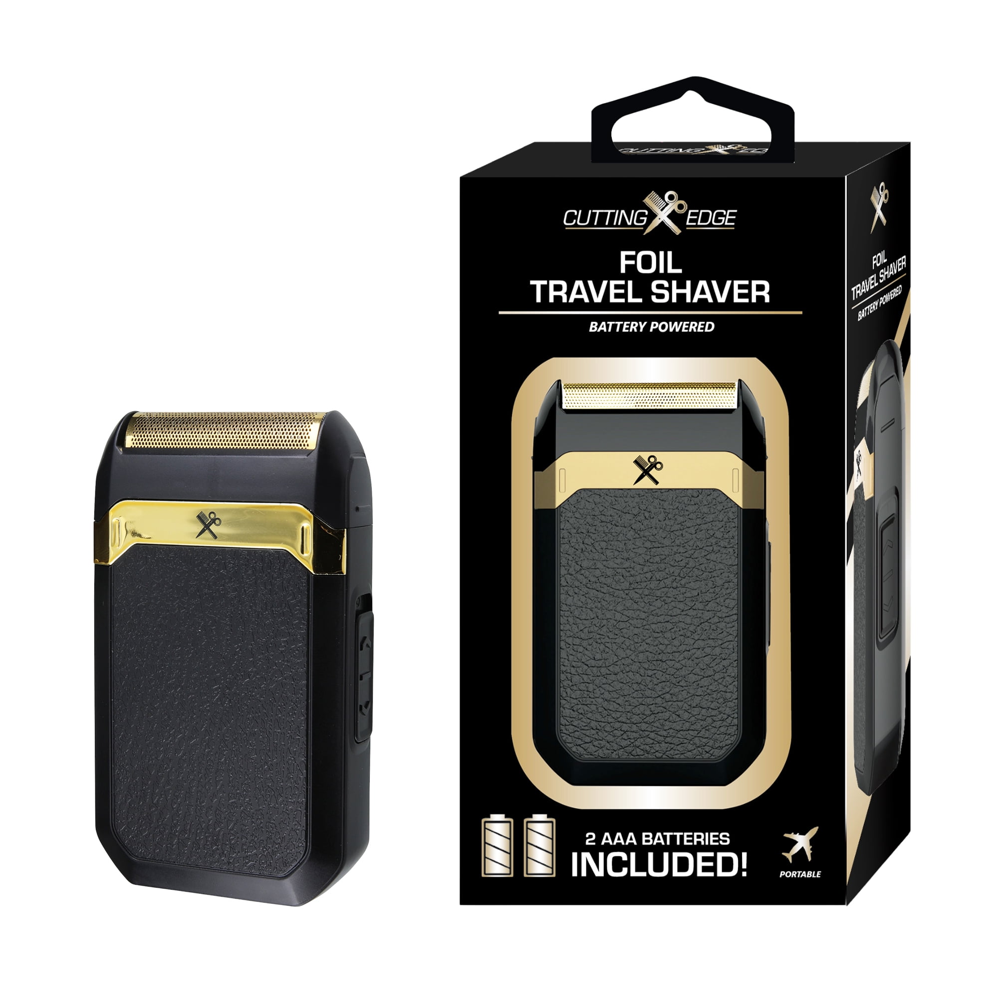 Cutting Edge Foil Travel Shaver - Compact, Hypoallergenic Titanium Blade, Battery Powered