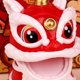 thumbnail image 3 of Figura de danza del león estilo decoración de mesa china de Año Nuevo para regalo rojo, 3 of 5