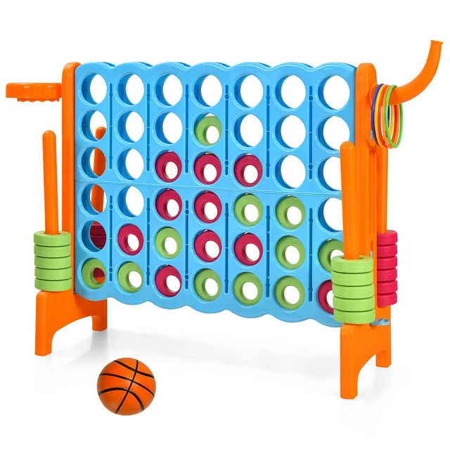 Juego Giant de 4 en fila Costzon Jumbo anotará 4 con baloncesto