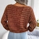 thumbnail image 5 of Top de manga larga de otoño e invierno para mujer, 2022 Top informal de otoño e invierno para mujer Top de punto para mujer Valor inmejorable, 5 of 7