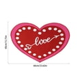 thumbnail image 3 of DAMAI Valentine's Day Heart Rug Red Heart Bathroom Rug, Red Love Indoor Accent Rugs, Non Slip Soft Washable Mat Kitchen Decorative Love Floor Mat or Shower Bedroom Kitchen Decor 15.7 x 23.6 Inch, 3 of 6