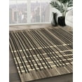thumbnail image 3 of Ahgly Company Machine Washable Indoor Round Abstract Bullet Shell Brown Area Rugs, 7' Round, 3 of 7
