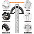 thumbnail image 5 of Protractor Angle Finder Stainless Steel Angle Ruler with Adjustable Angle Square 8Inch Woodworking Ruler 8-Inch, 5 of 6