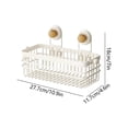 thumbnail image 4 of TTJ Shower Organizer Hanging Shower Shelf Kitchen Ginger Garlic Storage Box Non Perforated Wall Mounted Multifunctional Vegetable and Fruit Hanging Basket, 4 of 7