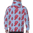 thumbnail image 7 of Balery Cartoon Lobsters 2 Pattern Mens Hoodie Kangaroo Pocket Hoodie Pullover Hooded Sweatshirt Ideal for Daily Wear Travel and Home-XX-Large, 7 of 7