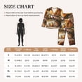 thumbnail image 4 of Lsque Modern Floral Guinea Pig Pattern Long Sleeve Pajama Set for Women - Soft 2-Piece Sleepwear and Loungewear Set with Pockets, Comfy Nightwear-Small, 4 of 7
