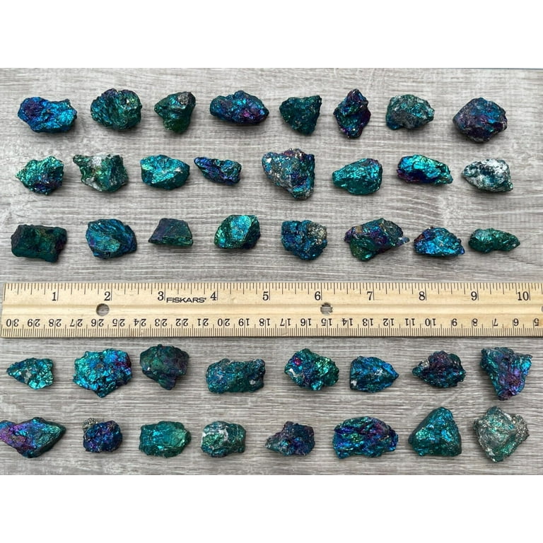 Small Chalcopyrite Natural Stone, Raw Peacock Ore