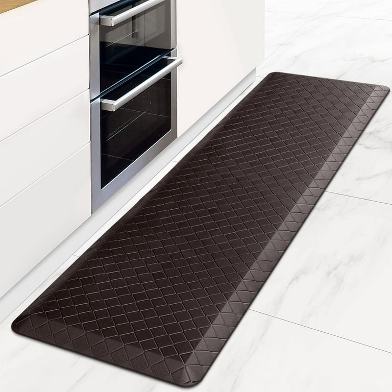 WISELIFE Kitchen Mat Cushioned Anti Fatigue Floor Mat,17.3x28, Thick Non  Slip Waterproof Kitchen Rugs and Mats,Heavy Duty Foam Standing Mat for
