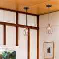 thumbnail image 4 of Kiven Modern Can Lights Retrofit Recessed Lighting with E26 Power Outlet Adapter, 4/5/6 Inch Replacement Conversion Kit, Farmhouse Pendant Lighting for Hallway Kitchen,1 Light,Rose Gold, 4 of 7
