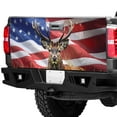 thumbnail image 3 of Lotusprinthandmade Patriotic Deer Hunting America Flag Tailgate Wrap 2 Sizes (26"x66"), Patriotic Truck Decal, 3 of 5
