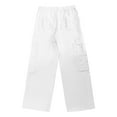 thumbnail image 5 of Bibifish Womens Cargo Pants Oversized Fit Versatile Utility Pants Casual Solid Color Workout Trendy Ladies Trousers With Multiple Pockets, 5 of 5