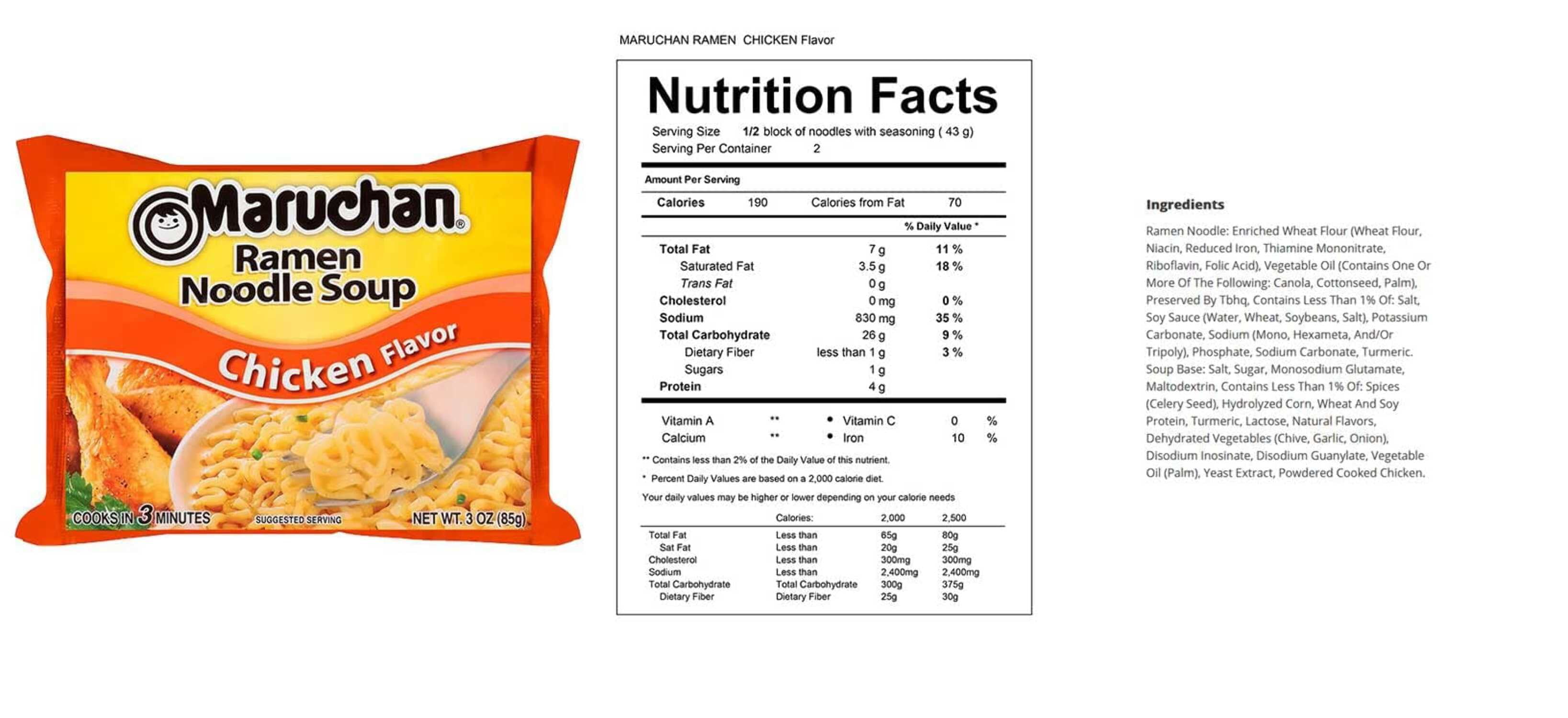 Maruchan Ramen Noodle Soup Variety, 8 Flavors, 3 Ounce, 3 Packages each Flavor, Total 24 Packages