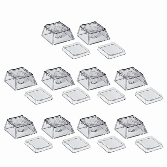 1U/2U Clear Keycaps With 95% Light Transmission For Mechanical Keyboards Original Height Durable PC