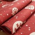 thumbnail image 6 of Linnome Christmas Snowflake Table Runner - Crimson Red Polyester Fabric for Indoor Outdoor Party Table Decor, 6 of 6