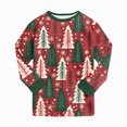 thumbnail image 5 of sdbrld Kids Christmas Pajamas for Girls 2Pcs Long Sleeve Shirt and Pants Set Children Holiday Loungewear Sizes 7-8 Years, 5 of 9