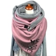 thumbnail image 4 of Écharpes Boho Vintage Imprimé Femmes Enveloppes Hiver Chaud Écharpes Courtes, 4 of 4