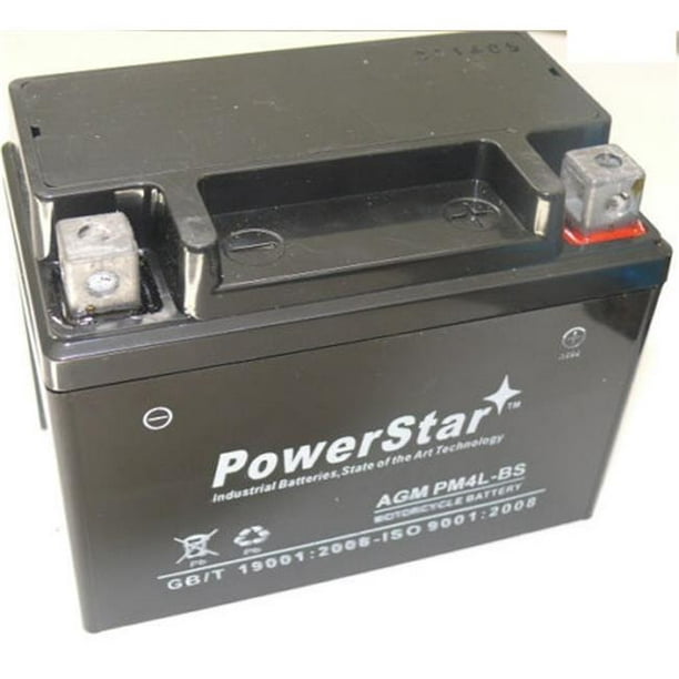 PowerStar PM4L-BS-121 2 Ans de Garantie Enfants Moto Batterie 12V 4AH 12VX4L ZUMA ATV Quad