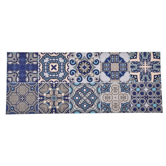 Backsplash Tile Stickers Wall Decals Oil Waterproof Moroccan Style Decor for Home Kitchen Bathroom Dining Room