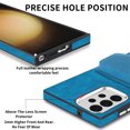thumbnail image 2 of Decase Wallet Case for Samsung Galaxy S22, Luxury Shockproof Magnetic PU Leather Credit Card Slot with Built-in 360° Rotation Ring Holder Stand Protective Case, blue, 2 of 8