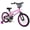 Pink, variant on Costway 12 Inch Kids Bike with Training Wheels, Dual Hand & Coaster Brakes, Adjustable Seat Black